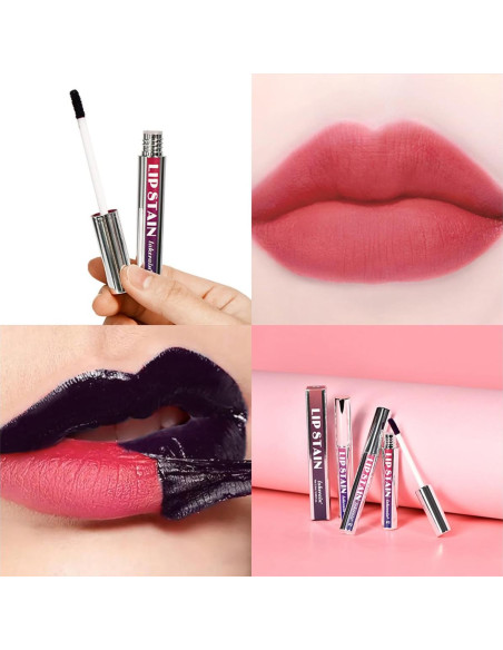 Set de lápiz labial 3PCS Pakivs Peel Off, mate y duradero Set de lápiz labial 3PCS Pakivs Peel Off, mate y duradero
