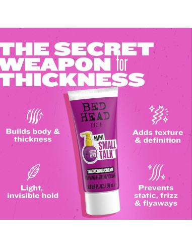 Crema Engrosadora para Cabello TIGI Bed Head Small Talk 119 g x2