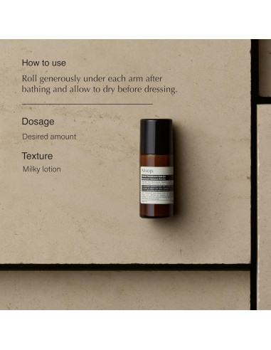 Desodorante Herbal Roll-On Aesop 50ml Libre de Alcohol y Aluminio