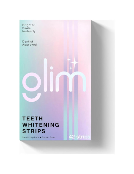 Tiras Blanqueadoras de Dientes Glim - 42 Tiras (21 Tratamientos) Veganas Tiras Blanqueadoras de Dientes Glim - 42 Tiras (21 Tratamientos) Veganas