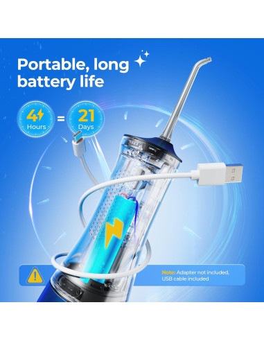 Irrigador Dental Portátil Operan OR869 300ML 4 Modos IPX7