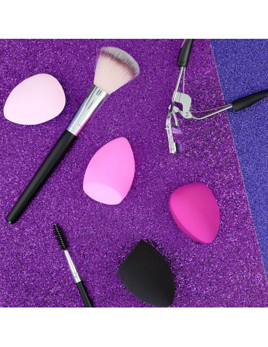 Paquete de 12 Esponjas de Maquillaje MHB - Beauty Blenders Pastel
