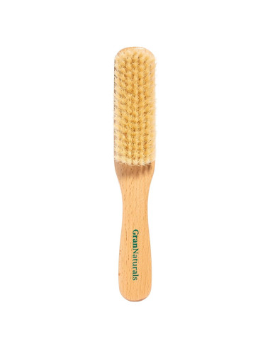 Cepillo Suavizante de Cerda de Jabalí GranNaturals - Mango de Madera Natural