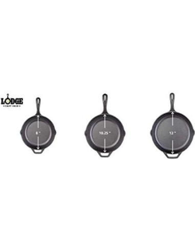 Sartén de Hierro Fundido Lodge 30.48 cm con Soporte de Silicona