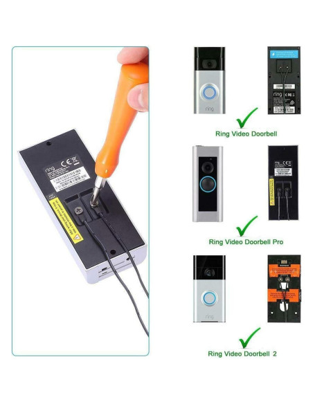 Adaptador de corriente Ousaly 24V 500mA para timbres y termostatos Adaptador de corriente Ousaly 24V 500mA para timbres y termostatos