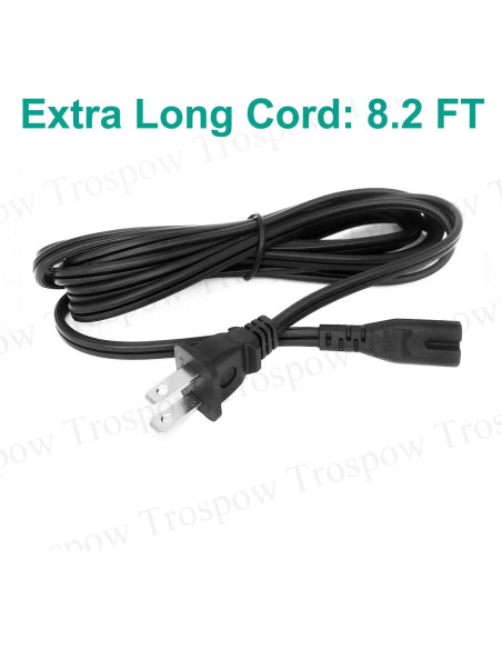 Cable de Alimentación 2 Clavijas 2.5m Trospow para Sonos Cable de Alimentación 2 Clavijas 2.5m Trospow para Sonos