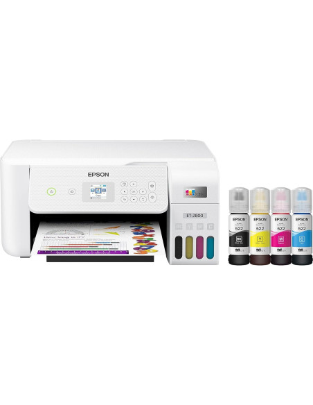 Impresora Todo-en-Uno Epson EcoTank ET-2800 Inalámbrica Color Impresora Todo-en-Uno Epson EcoTank ET-2800 Inalámbrica Color