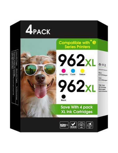 Combo de Cartuchos de Tinta 962XL YATUNINK para HP OfficeJet