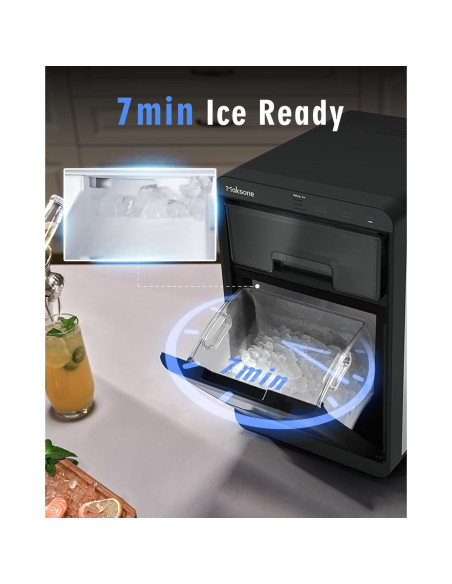 Máquina de Hielo Nugget Maksone 19.96kg/24h, Control APP Máquina de Hielo Nugget Maksone 19.96kg/24h, Control APP