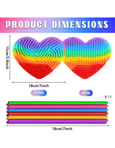 Tablero Sensorial de Silicona Rytopt con 11 Cuerdas - Juguete Antiestrés