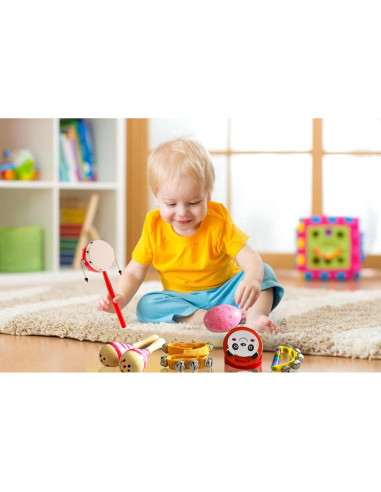 Set de Instrumentos Musicales de Madera para Niños Zochoose