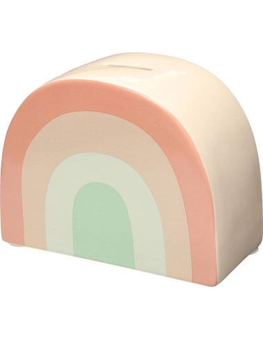 Banco de Cerámica Arcoíris Pearhead - Decoración Neutra 21.6x10.2 cm