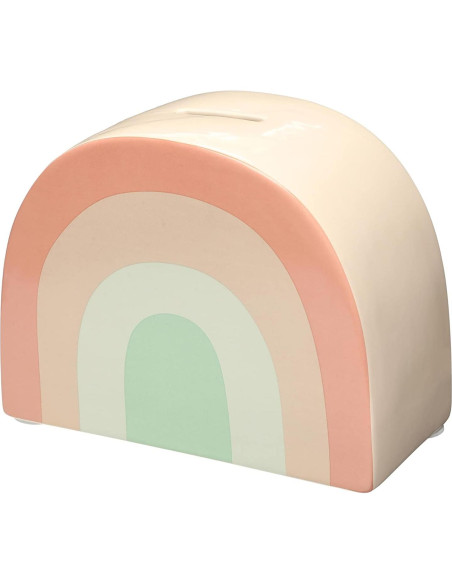 Banco de Cerámica Arcoíris Pearhead - Decoración Neutra 21.6x10.2 cm Banco de Cerámica Arcoíris Pearhead - Decoración Neutra 21.6x10.2 cm