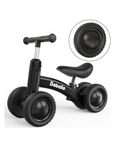 Bicicleta de Equilibrio BABELIO BS01 para Bebés 10-36 Meses - Negro