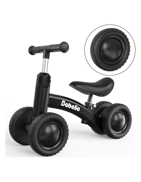 Bicicleta de Equilibrio BABELIO BS01 para Bebés 10-36 Meses - Negro Bicicleta de Equilibrio BABELIO BS01 para Bebés 10-36 Meses - Negro