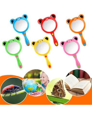 Lentes de Aumento Hiceeden 30 PCS 5X Coloridos para Niños