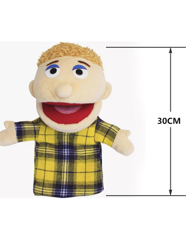 Títeres de Mano Familiares LOMTRATS - 6 Personajes 30 cm