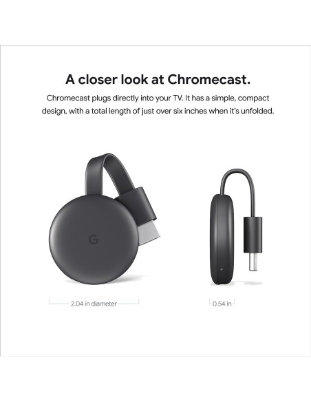 Google Chromecast - Dispositivo Streaming HDMI - 1080p Google Chromecast - Dispositivo Streaming HDMI - 1080p