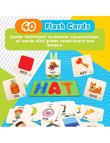 Juguete Educativo Sensorial LESONG - Letras del Alfabeto y Ortografía