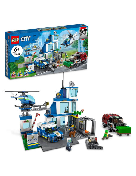 Estación de Policía LEGO City 60316 con Furgoneta y Helicóptero Estación de Policía LEGO City 60316 con Furgoneta y Helicóptero