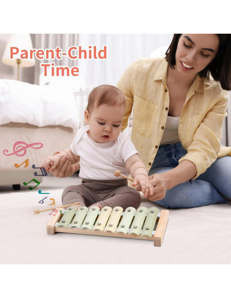 Xilófono Montessori Ehome de Madera para Niños 1-3 Años Xilófono Montessori Ehome de Madera para Niños 1-3 Años