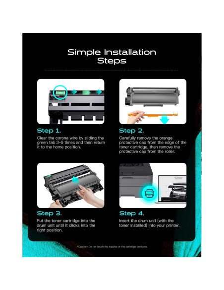 Unidad de Tambor DR229CL iNKPAD para Brother - Paquete de 4 Unidad de Tambor DR229CL iNKPAD para Brother - Paquete de 4