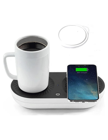 Calentador de Tazas PALTIER PT-502 3 en 1 Carga Inalámbrica