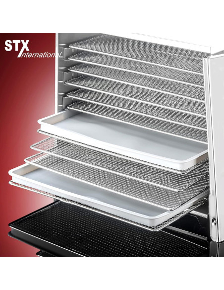 Deshidratador STX Dehydra 1200W | Acero Inoxidable | 10 Bandejas Deshidratador STX Dehydra 1200W | Acero Inoxidable | 10 Bandejas