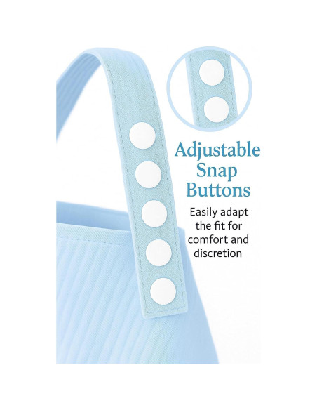 Cubierta de Lactancia Naynid Muselina Algodón 100% Azul Bebé Cubierta de Lactancia Naynid Muselina Algodón 100% Azul Bebé