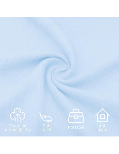 Cubierta de Lactancia Naynid Muselina Algodón 100% Azul Bebé