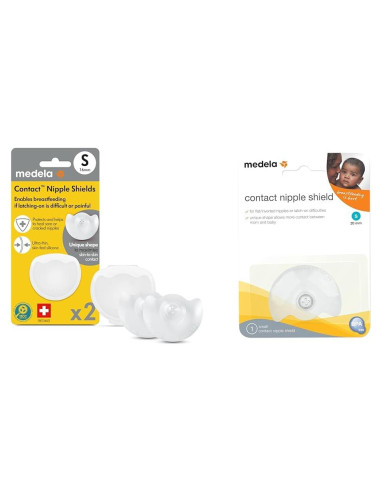 Protectores de Pezón Medela Contact 16mm y 20mm con Estuche