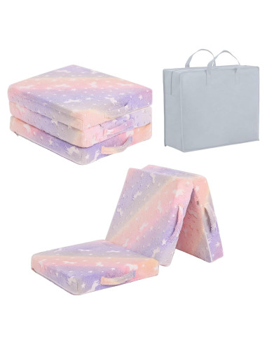 Colchón Trifold Tiita para Niños 144.78x55.88 cm Brilla en la Oscuridad