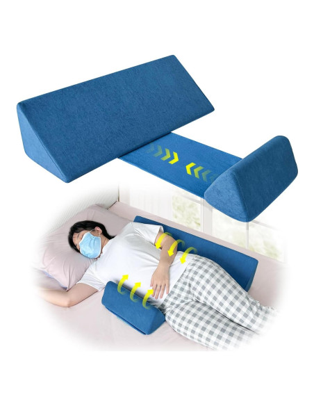 Cojín en Cuña NEPPT 2-en-1 para Soporte Espalda y Piernas Cojín en Cuña NEPPT 2-en-1 para Soporte Espalda y Piernas