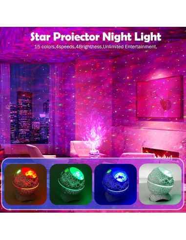 Proyector de Estrellas 4 en 1 CHINA K850 con Altavoz Bluetooth