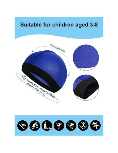 6 Gorros de Satén para Niños Unisex Beanie - Colores Variados