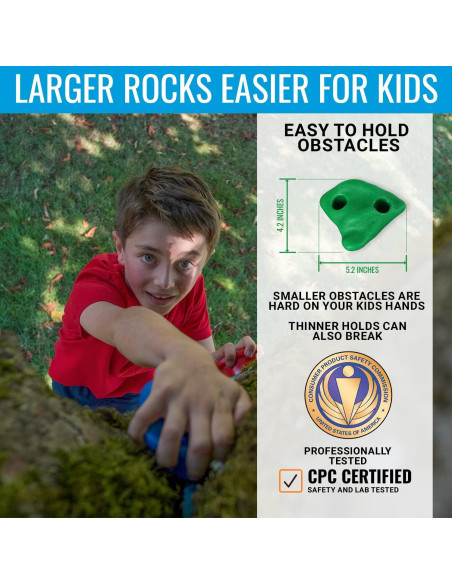 Kit de Escalada de Árbol Ninja Hyponix 16 Agarre Grandes Kit de Escalada de Árbol Ninja Hyponix 16 Agarre Grandes