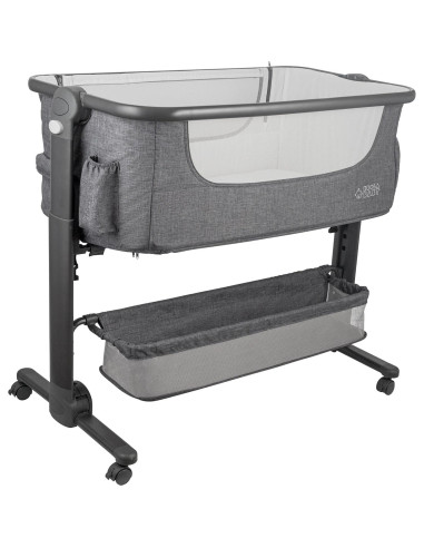 Cuna para Bebés KoolerThings Gris, Plegable y Lateral 4 en 1