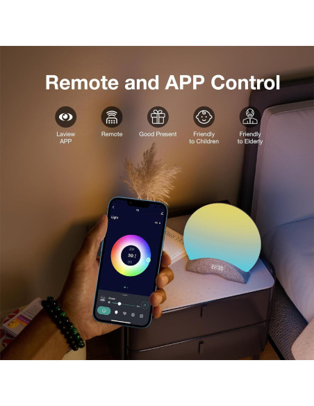 Reloj Despertador LaView con Luz de Amanecer y Sonido Relax Reloj Despertador LaView con Luz de Amanecer y Sonido Relax