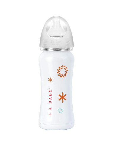 Botella Térmica para Bebé LA Baby 266ml Acero Inoxidable Aislada