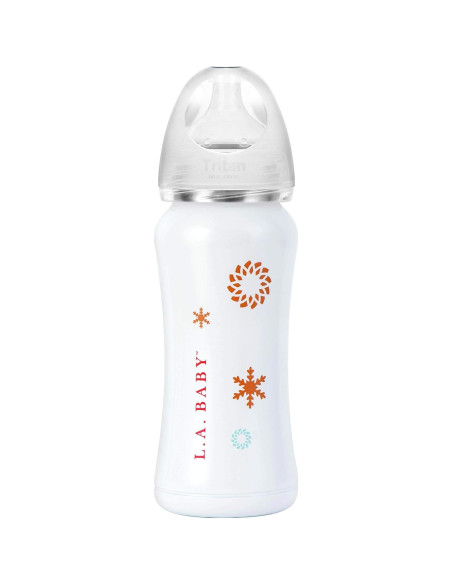 Botella Térmica para Bebé LA Baby 266ml Acero Inoxidable Aislada Botella Térmica para Bebé LA Baby 266ml Acero Inoxidable Aislada