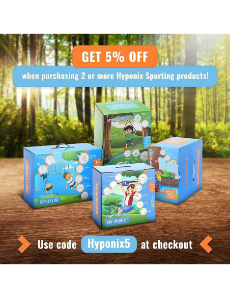 Kit de Escalada de Árbol Ninja Hyponix 16 Agarre Grandes Kit de Escalada de Árbol Ninja Hyponix 16 Agarre Grandes