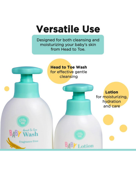 Set de 2 Productos para Bebés Little Me 500ml Lavado 3 en 1 y 360ml Loción Set de 2 Productos para Bebés Little Me 500ml Lavado 3 en 1 y 360ml Loción