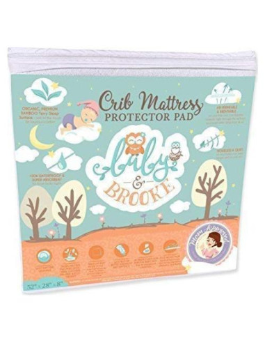 Protector de cuna Baby&Brooke de bambú viscosa 132x71cm