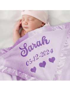 Manta Personalizada Yofair para Bebés 91x91 cm Franela 2