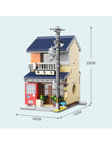 MISINI C66010W Casa de Té Japonesa 1200 Piezas con LED