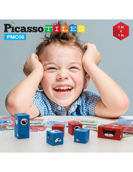 Cubos de Rompecabezas Magnéticos PicassoTiles 102 Piezas Cubos de Rompecabezas Magnéticos PicassoTiles 102 Piezas