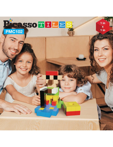 Cubos de Rompecabezas Magnéticos PicassoTiles 102 Piezas Cubos de Rompecabezas Magnéticos PicassoTiles 102 Piezas