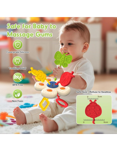 Juguete de Masticar Sensory AiTuiTui para Bebés 0-3 Años Juguete de Masticar Sensory AiTuiTui para Bebés 0-3 Años