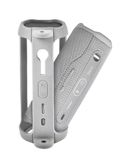 Funda de Silicona para Altavoz Bluetooth JBL Flip 6 - Gris Funda de Silicona para Altavoz Bluetooth JBL Flip 6 - Gris