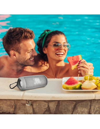 Funda de Silicona para Altavoz Bluetooth JBL Flip 6 - Gris